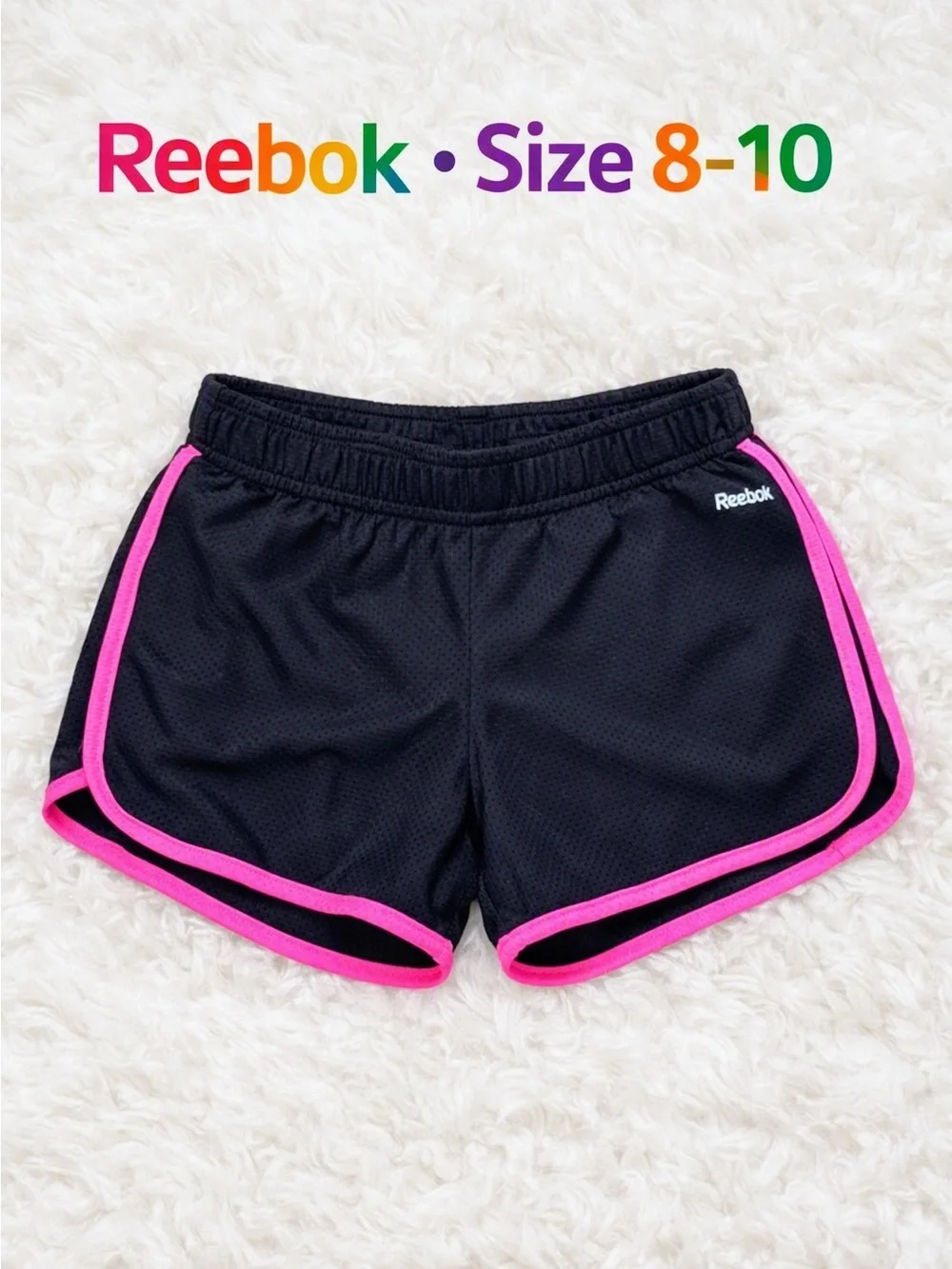 Reebok Athletic Shorts – Size 8‑10 – Like New
